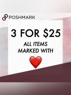 SALE!!!  All items marked with ❤️ are 3 for $25!